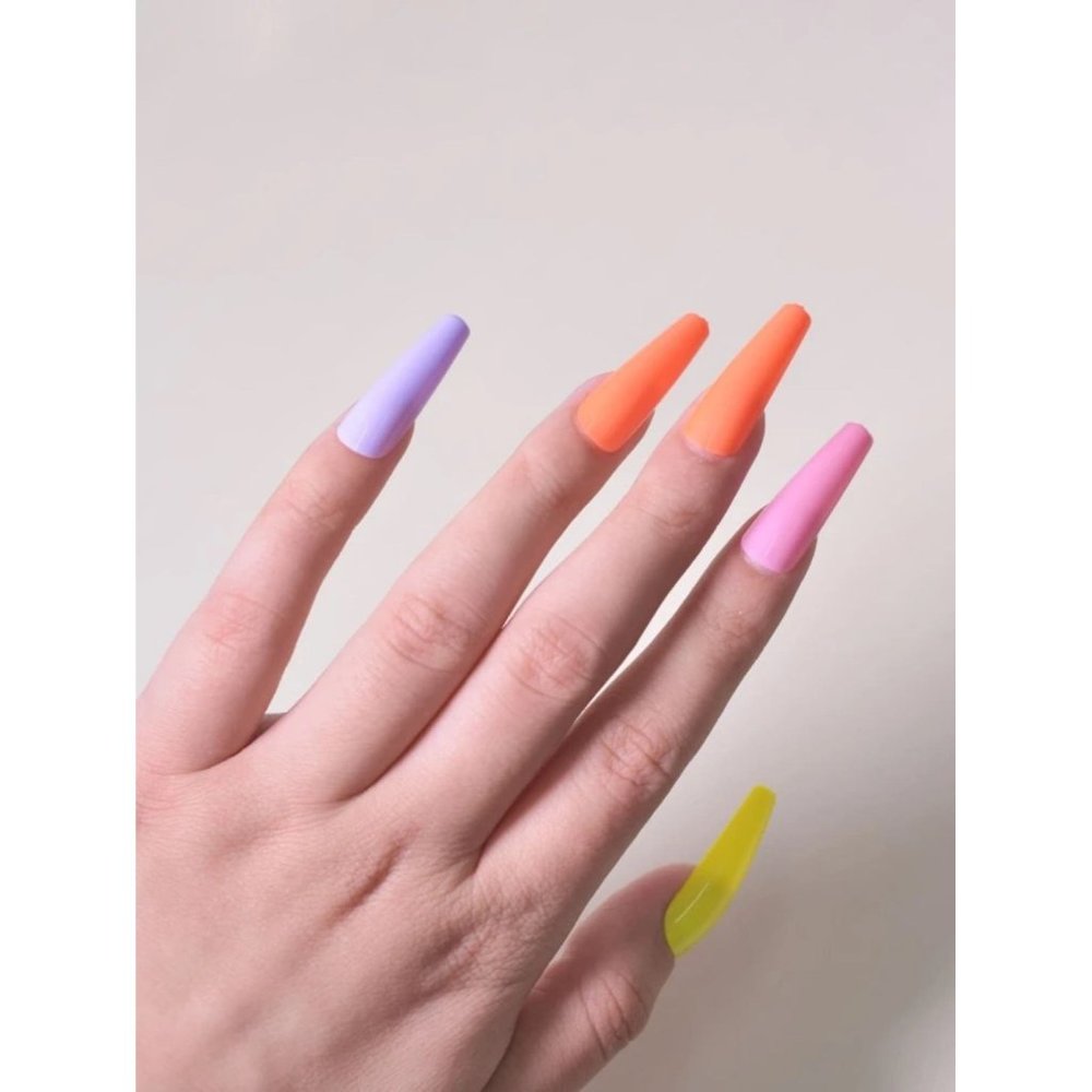 100 Various Color Press On Nails